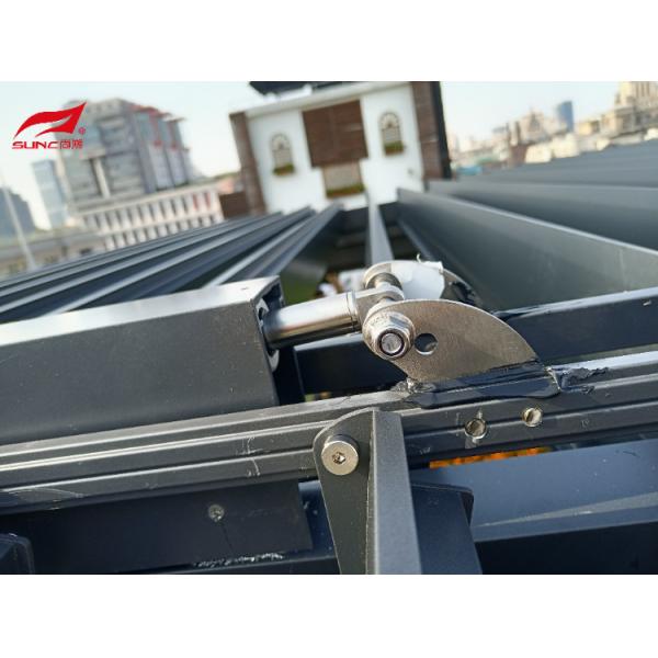 3x4m Motorized Aluminum Louvered Roof Led Light Rodent Proof Swimming Pool