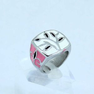stainless steel ring with different color enemal LRX10