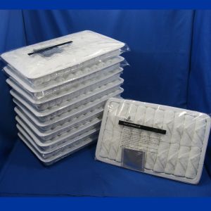 Disposable 20x24cm Hot / Cold Airline Cotton Towel