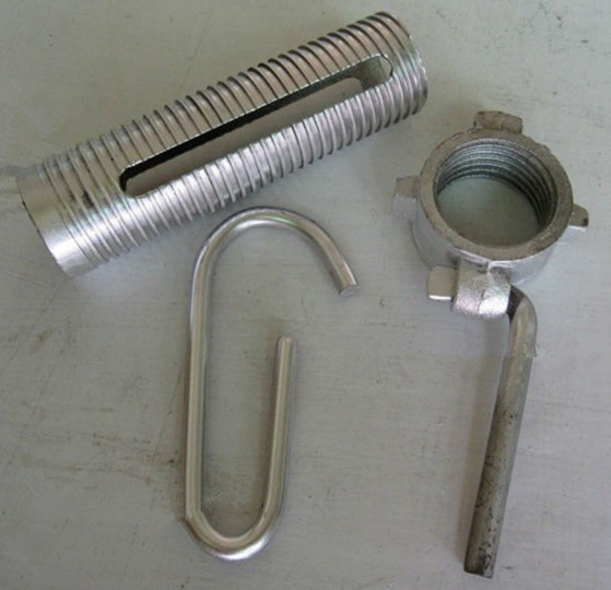 China Steel prop sleeve, thread sleeves for props, Screw pipe