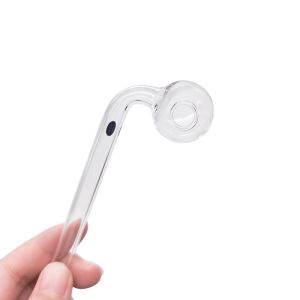 Inhale Elbow Transparent Borosilicate Glass Smoke Pipe