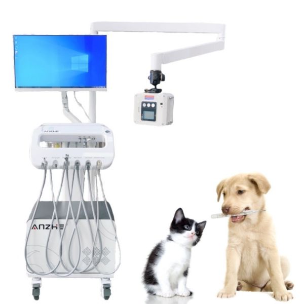 Buy Vet Medical New Portable Dental Device Mobile Dental Unit for Pets Luxury Dental Equipment Trolley Cart With X Ray at wholesale prices