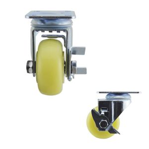 75mm Wheel Side Locking Beige PP Medium Duty Casters
