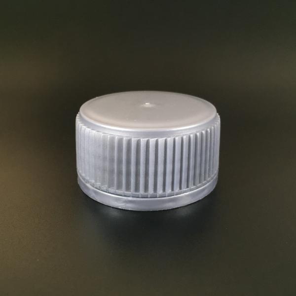 Buy White Plastic 49mm Tamper Evident Bottle Caps With Ribbed Closure at wholesale prices
