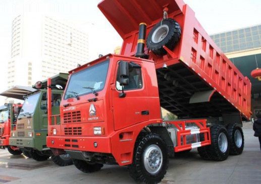 Rated load 55 tons Off road Mining Dump Truck Tipper 309kW engine power with 30m3 body cargo Volume