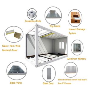 Office Luxuriant 20ft Luxury Duplex 3 Bedroom Steel Structures Prefabricated