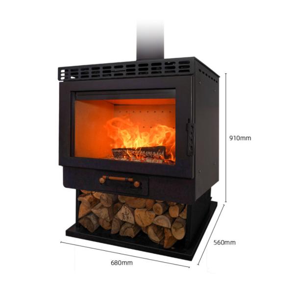 Fireplace, Real Match, Wood Burning Stove, Domestic Villas, Carbon Steel, European Flame Indoor Heating Furnace