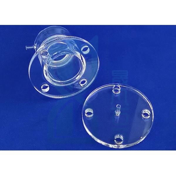 Buy Clear Fused Quartz Tube Flange For Laboratory at wholesale prices