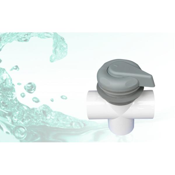 ABS , PVC Hot Tub Diverter Valve With 2 Port And 5 Scallop , Spa Diverter Valve