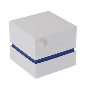 White Customized Skincare Box Packaging Rigid Cardboard With Foam Tray