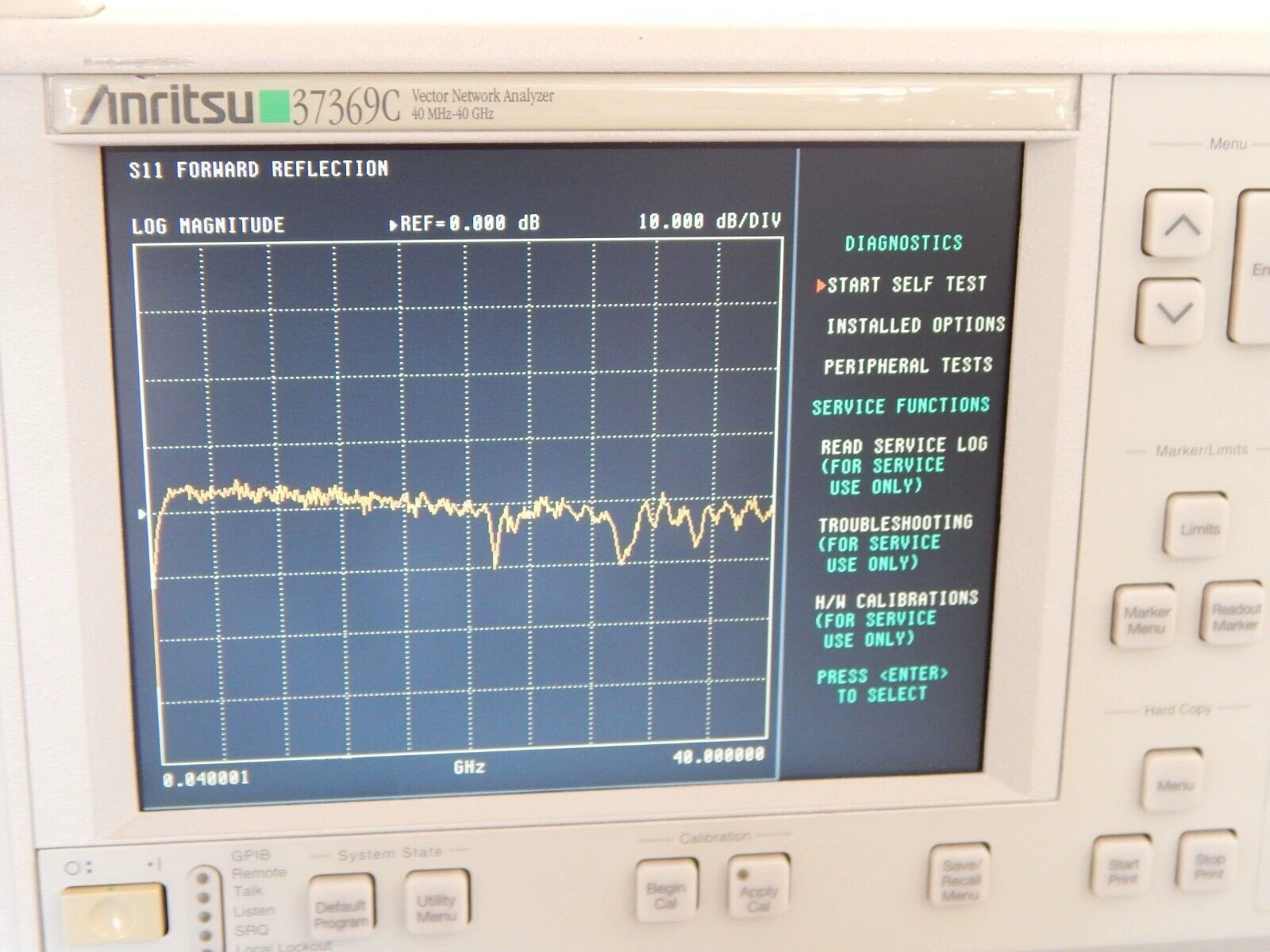 40 MHz–40 GHz Vector Network Analyzer VNA Anritsu 37369C