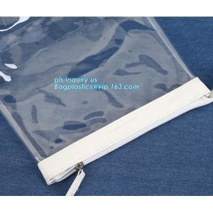 frosted PVC slider zipper bag plastic bag with zipper resealable pvc slider zip