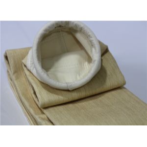 Thermoplastic Textile Dust Filter Bag , PTFE Filter Bag Equisite Sewing