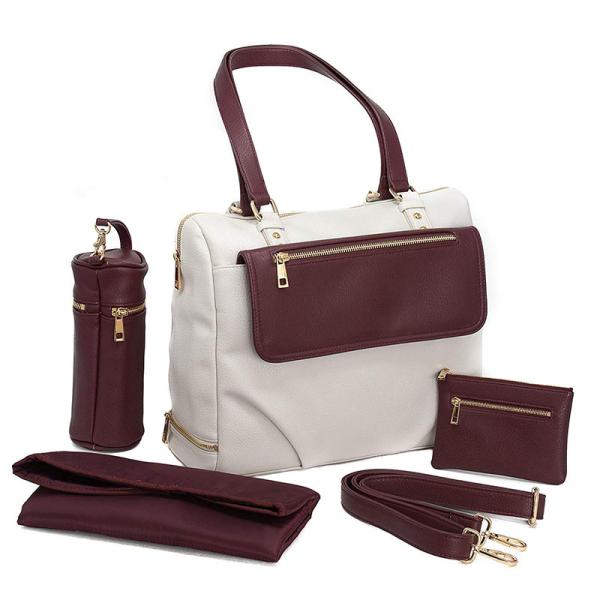 Buy New style luxury leather diaper bag for women at wholesale prices