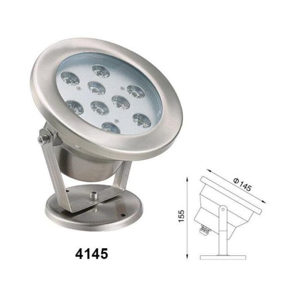 145x155mm Underwater Spot Lights , 9W Low Voltage Underwater LED Lights