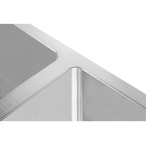 Rectangular Low Divide Sink Brushed Surface Pair With Various Decorating Styles