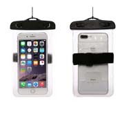 Black Waterproof Cell Phone Pouch , Dry Bag Phone Case For Pools Beach Kayaking