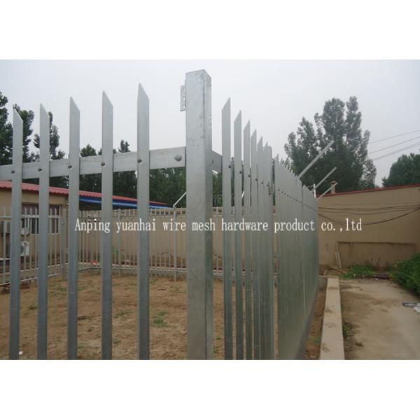 Custom Euro Style Metal Palisade Fencing Anti Vandal Park Guardrail
