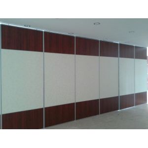 Commercial Sliding Partition Walls / 65mm Thickness Folding Room Dividers