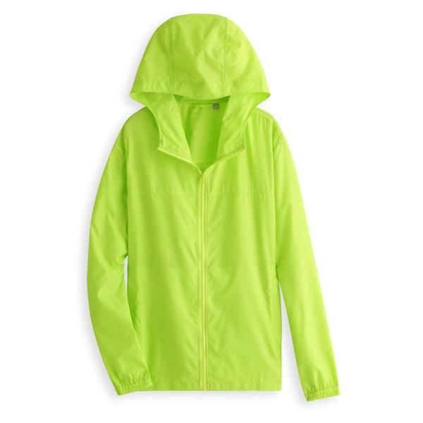 Fashion lightweight colorful zip up sun protection clothing UV protection wear with hood