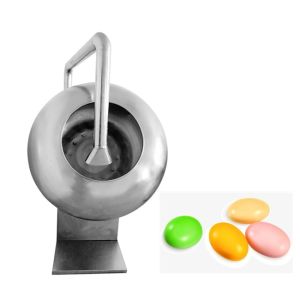 Chocolate Puffed Rice 28rpm 50kg/Batch Chocolate Coating Pan