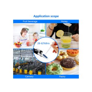 Sugar ATC Cutting Fluid Refractometer Durable With 28~62% Brix Range