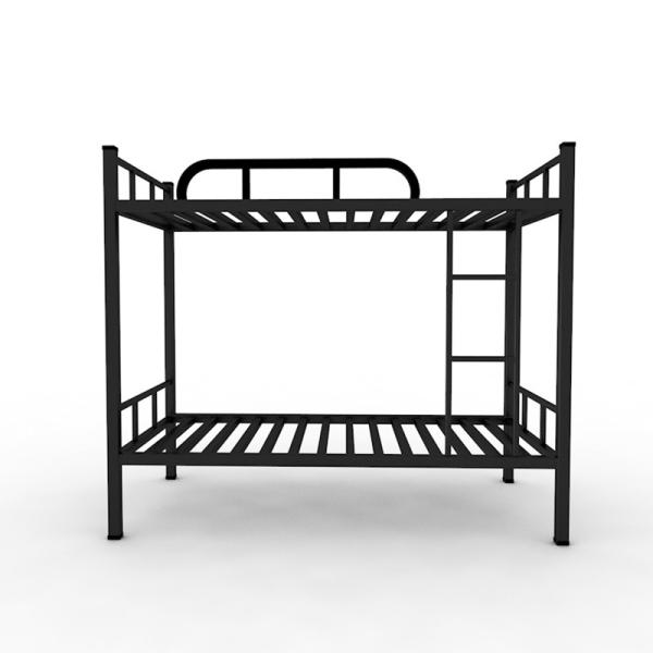 Buy Strong Bedbase Dormitory Black Gray Color Children Metal Bunk Bed at wholesale prices
