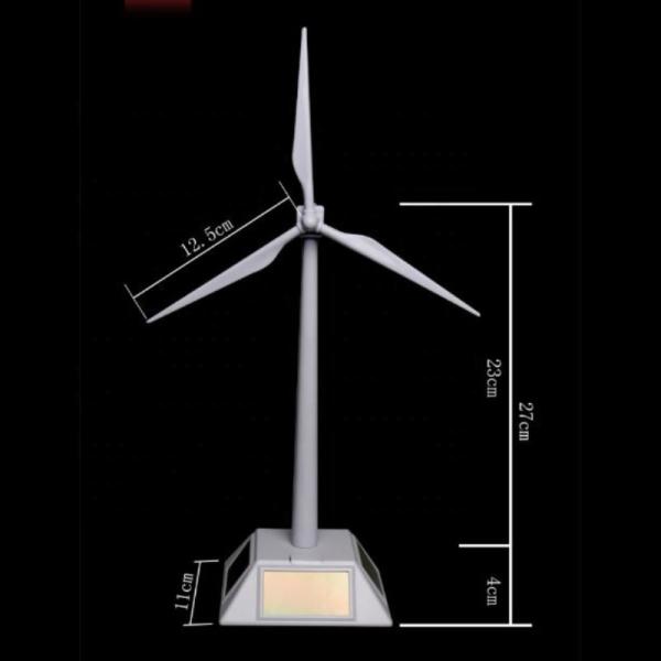 Small Home Garden Decorative Wind Turbine Solar Powered Plastic DIY Kids Educational Solar Power Windmill for Sale