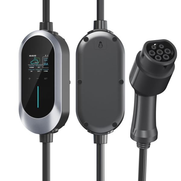 Buy Portable EV Car Charger Equipped with RGB LED Indicator and Plug and Play Simplicity for Easy Monitoring and Instant at wholesale prices