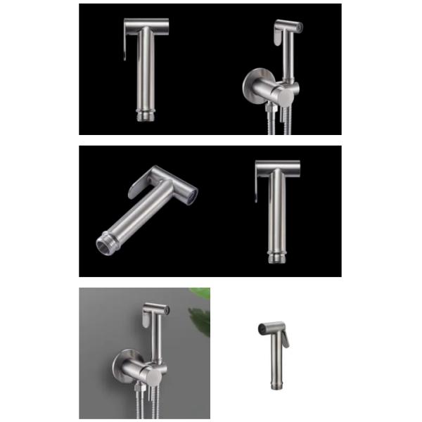 Bathroom Sprayer Head Holster Mount Handheld Bidet Holder For Toilet Handheld Shattaf