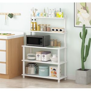 MultiFunctional Wood Kitchen Microwave Rack stand 5 Tier