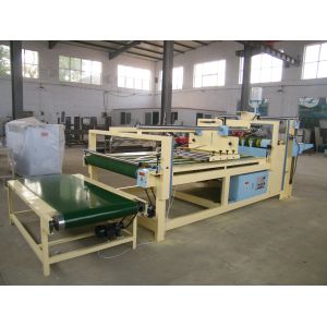 Blue Color Carton Folder Gluer Machine / Corrugated Box Gluing Machine