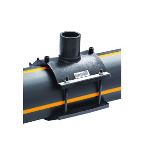 China PE DN63-DN250 SDR11 Straight Saddle PE Electrofusion Fittings on sale