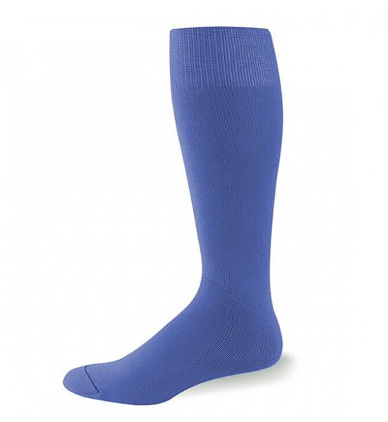 Custom Size Plain Purple Soccer Socks Non Slip Sustainable