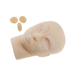 Emulsion Material Tattoo Practice Skin 3D Effect Silicone Head Model