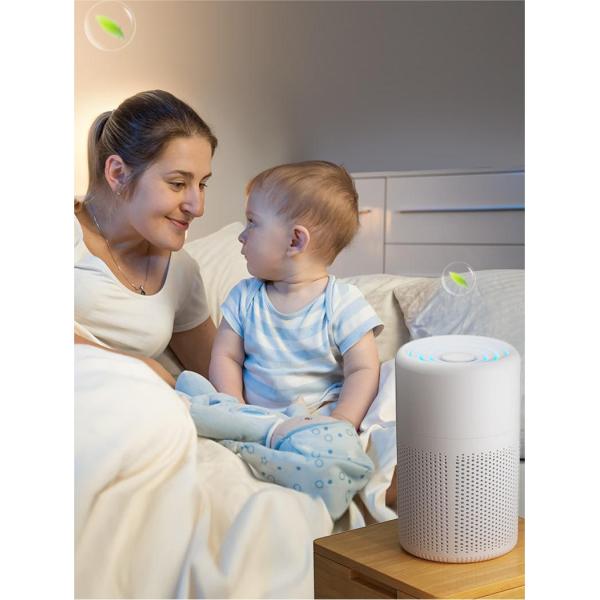 NO Air Display Desktop Air Purifier for Household Small Formaldehyde and Odor Removal