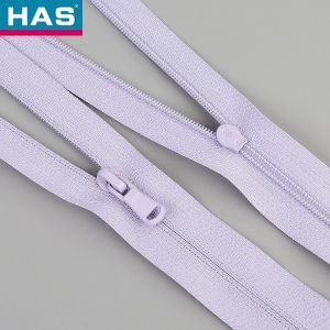#3 Customizable Nylon Resin Reverse Zipper With Open End For Clothing