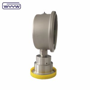 high quality measuring instrument diaphragm seal silicone oil pressure gauges