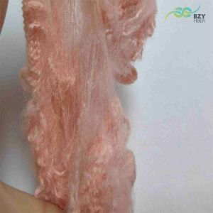Environment-Friendly Pink Polyester Staple Fiber Artificial Polyester Fiber Fill