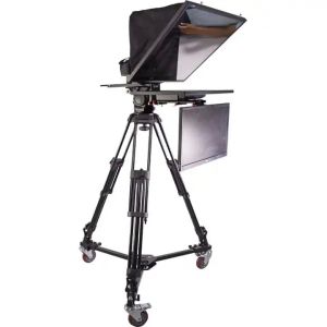 Live Sports Studio Teleprompter 24 Inch Monitor With Carrying Case Desview