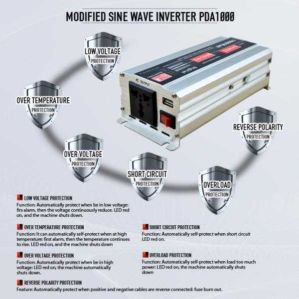 Quality genuine HANFONG PDA Series Power Inverter DC 9.5V-15.5V 1000W Inversor de la energía, inversor, solarinverter,