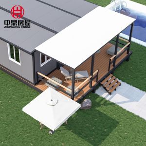 Luxury 2 Bedroom Prefabricated Expandable Container House With Kitchen Modern