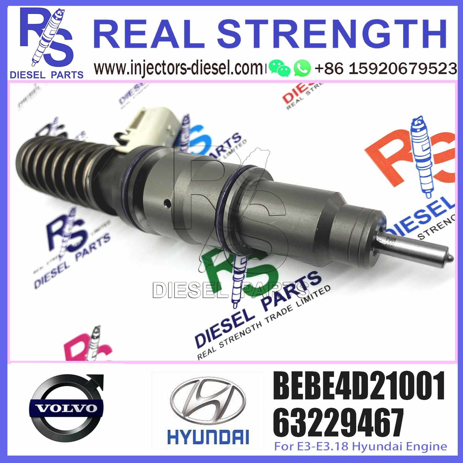 Quality New Diesel Fuel Injector 33800-84830 for V-O-L-V HYUNDAI 3380084830 BEBE4D21001 33800-84830 E3-E3.18 for sale
