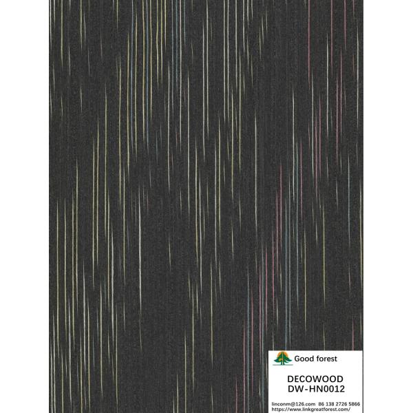 Irregular Texture Engineered Decowood Veneer HN0012 For Hotel Decoration 2500*640mm Standard Size