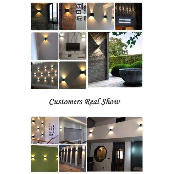 Waterproof adjustable 0-90degree black white led outdoor wall lights & outside wall light with light sensor