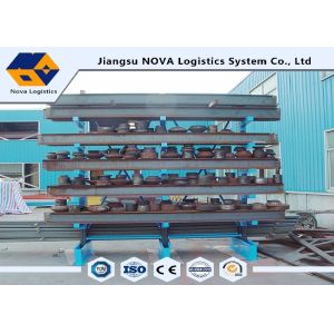 Powder Coat Paint Finish Cantilever Lumber Racks , Metal Racking System