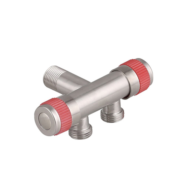 SS304 Double Heads Control Angle Valve Angle Supply Valve