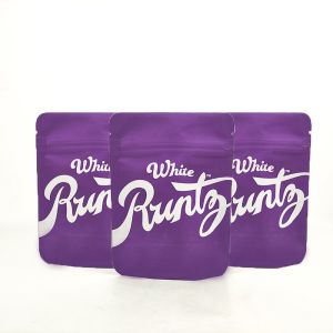 Custom printed 3.5 baggies stand up ziplockk resealable smell proof packaging