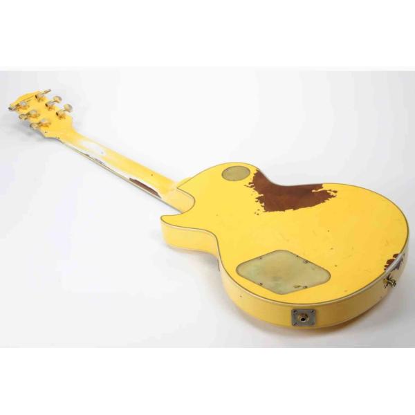 Custom Heavy Relic Randy Rhoads 1974 Antique Electric Guitar in White Cream Color