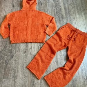 Mei Yue Custom Embroidery Logo Free Designer Mohair Unisex Sweatsuit Knit